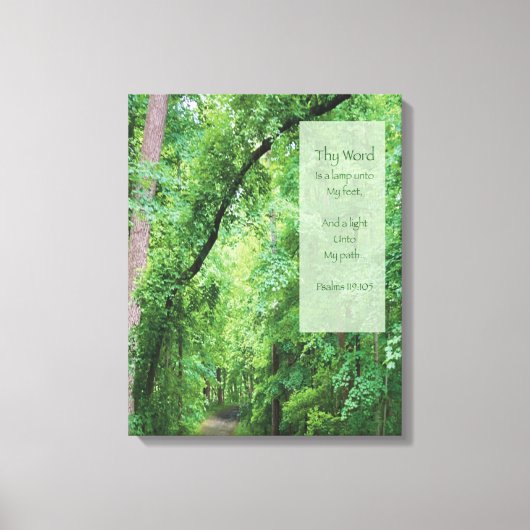 お言葉はランプの足 キャンバスプリント (正面)