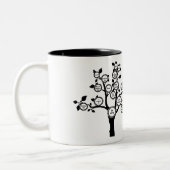 お詫びの必要な人々の家族集め ツートーンマグカップ (左)