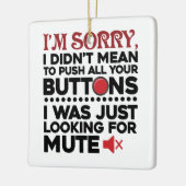 お詫び申し訳なく存じます セラミックオーナメント (左)