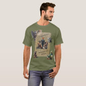 お話の中の森の動物たちがいっぱい Tシャツ (正面フル)
