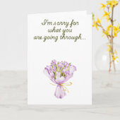 お話を承ってごめんなさい カード (黄色い花)