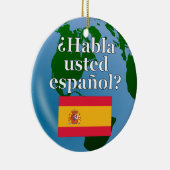 お話前?インスペインののフラグ&グローブ セラミックオーナメント (右)