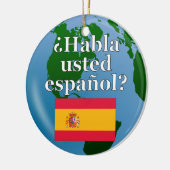 お話前?インスペインののフラグ&グローブ セラミックオーナメント (左)