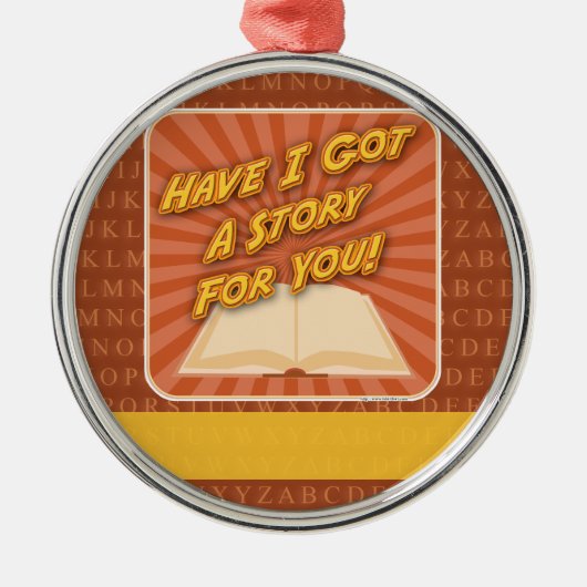 お話得を聞いて メタルオーナメント (正面)