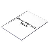 お誇りを持った前の女子やる気を起こさせる手帳 ノートブック (左側)