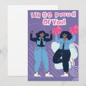 お誇りを持った前の 招待状 (正面/裏面)