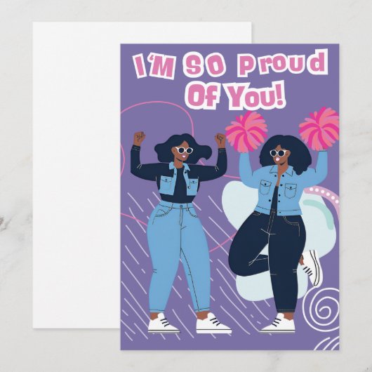 お誇りを持った前の 招待状 (正面/裏面)