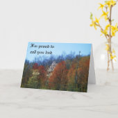 お誇りを持った客様にパパ カード (黄色い花)