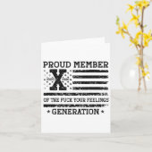 お誇りを持った客様の感覚のメンバーGen X Usa 4th Of カード (黄色い花)