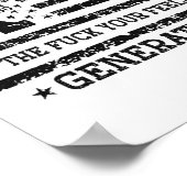 お誇りを持った客様の感覚のメンバーGen X Usa 4th Of ポスター (角)