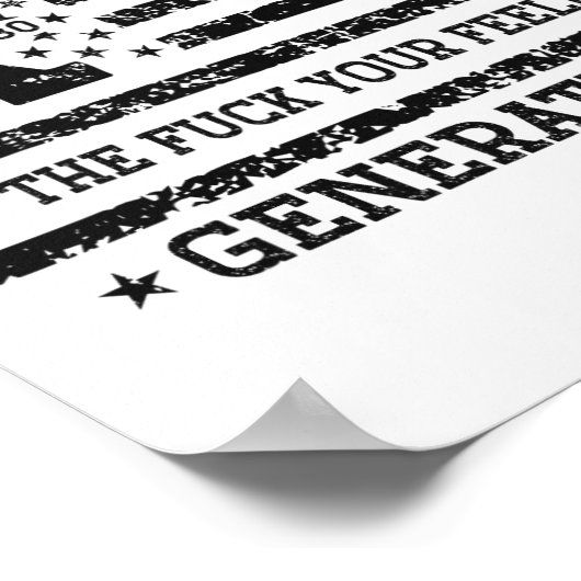 お誇りを持った客様の感覚のメンバーGen X Usa 4th Of ポスター (角)