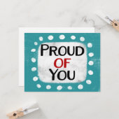 お誇りを持った客様の挨拶状 カード (正面/裏面インサイチュ)