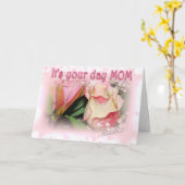 お誇りを持った母さん カード (黄色い花)