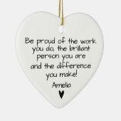 お誇りを持った礼は仕事だ セラミックオーナメント (右)