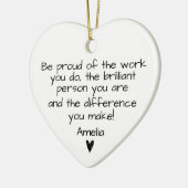 お誇りを持った礼は仕事だ セラミックオーナメント (左)