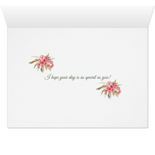 お誕生日おばあちゃん40歳フローラグリーティングカード (内部横(下))