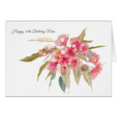 お誕生日おばあちゃん40歳フローラグリーティングカード (正面横)