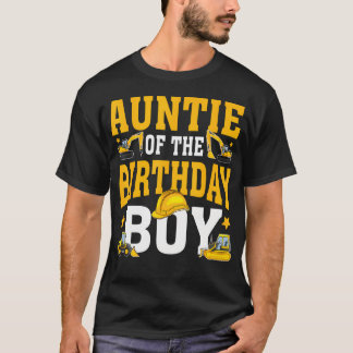 お誕生日おめでとうおじょうちゃんおばさん工事現場マッチング Tシャツ