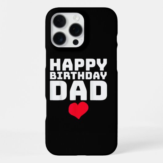 お誕生日おめでとうお父さん iPhoneケース (裏面)