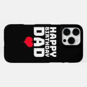 お誕生日おめでとうお父さん iPhoneケース (裏面横)
