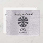 お誕生日おめでとうございます オールオケージョン ウィンドミル ポストカード (正面/裏面)