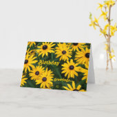お誕生日おめでとうございます カード (黄色い花)