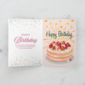 お誕生日おめでとうございます カード (内部)