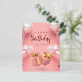 お誕生日おめでとうございます ポストカード (スタンド正面)