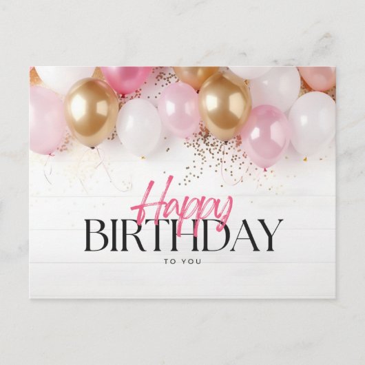 お誕生日おめでとうございます ポストカード (正面)