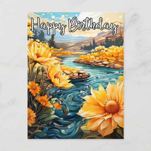 お誕生日おめでとうございます ポストカード (正面)