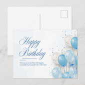 お誕生日おめでとうございます ポストカード (正面/裏面)