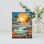 お誕生日おめでとうございます ポストカード (スタンド正面)