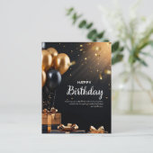 お誕生日おめでとうございます  ポストカード (スタンド正面)