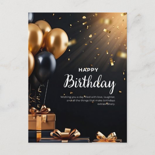 お誕生日おめでとうございます  ポストカード (正面)