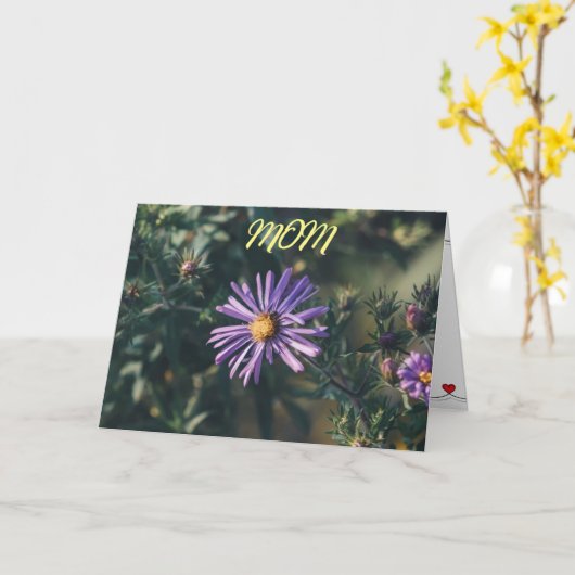 お誕生日おめでとうございます ***ママ*** カード (黄色い花)