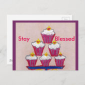 お誕生日おめでとうございます 幸せが続きますように ポストカード (正面/裏面)