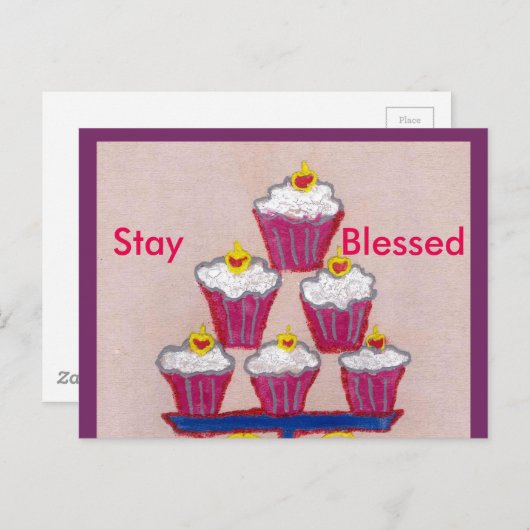 お誕生日おめでとうございます 幸せが続きますように ポストカード (正面/裏面)