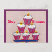 お誕生日おめでとうございます 幸せが続きますように ポストカード (正面)