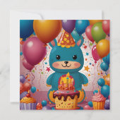 お誕生日おめでとうございます 招待状 (裏面)