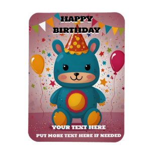 お誕生日おめでとうございます 招待状 マグネット