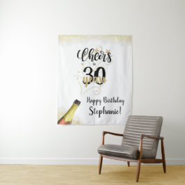 お誕生日おめでとうございます!#歳の誕生日 ブラックゴールド バックドロップ タペストリー
