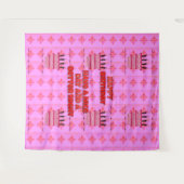 お誕生日おめでとうございます！素敵な一日とより良い夜を過ごしてね タペストリー (正面(横))