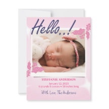 お誕生日おめでとうの個人用カード