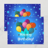 お誕生日おめでとうの祝い ポストカード (正面/裏面)