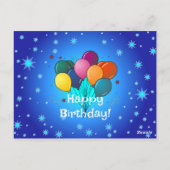 お誕生日おめでとうの祝い ポストカード (裏面)