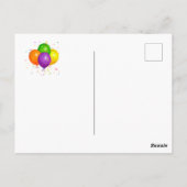 お誕生日おめでとうの祝い ポストカード (裏面)