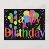 お誕生日おめでとうの祝い ポストカード (正面)