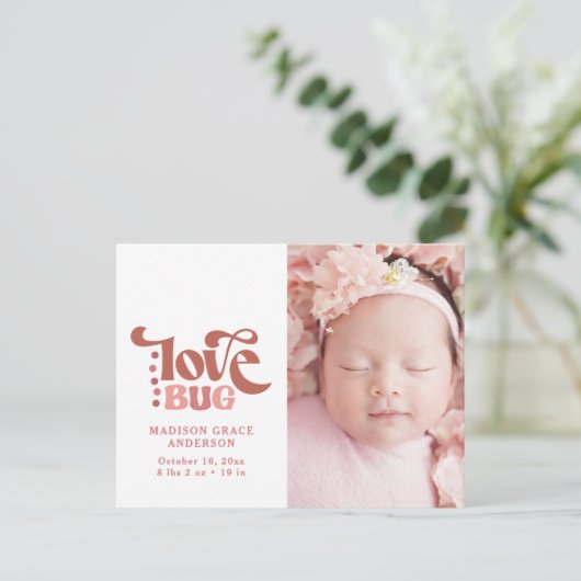 お誕生日おめでとうはがき |ラブバグ 案内ポストカード (スタンド正面)