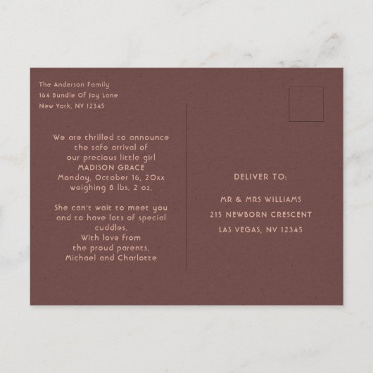 お誕生日おめでとうはがき | Happy Soul 案内ポストカード (裏面)