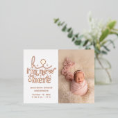 お誕生日おめでとうはがき | I'm New Here 箔招待状ポストカード (立ち正面)